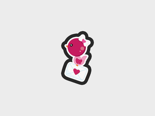 Bird Carrying Envelope Valentine Animals Cookie Cutter STL Files Cookie Cutter Files