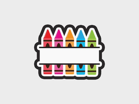 Crayons Name Back To School Kids Cookie Cutter STL Files Cookie Cutter Files