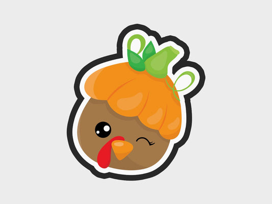 Pumpkin Thanksgiving Turkey Faces Cookie Cutter STL Files Cookie Cutter Files