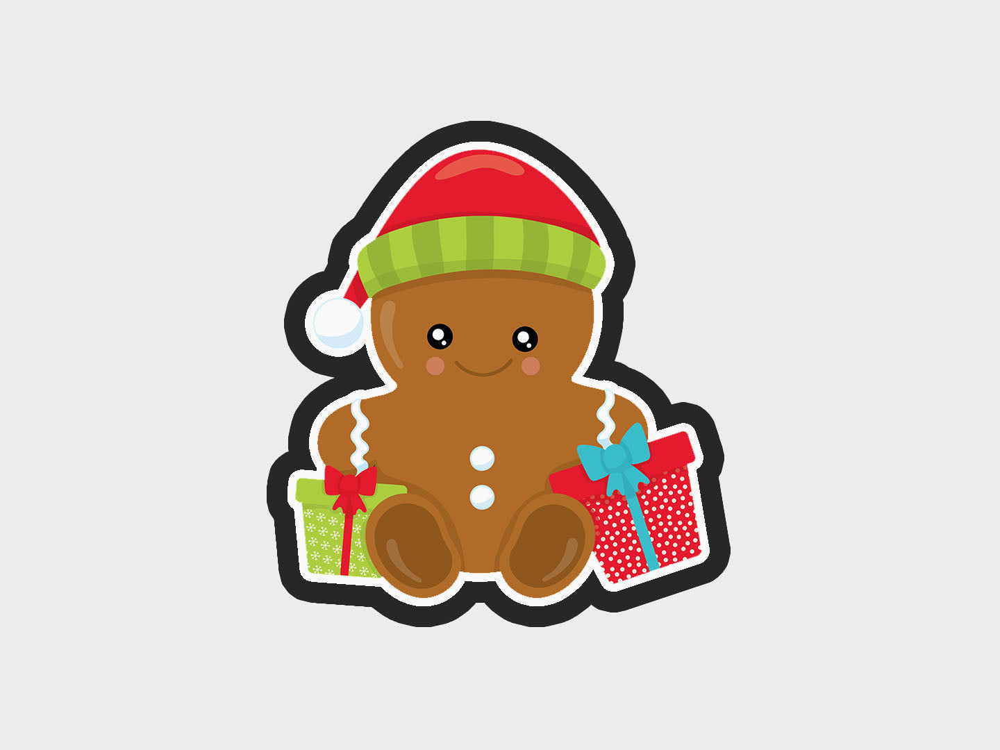 Gingerbread Gifts Gingerbread Babies Cookie Cutter STL Files Cookie Cutter Files