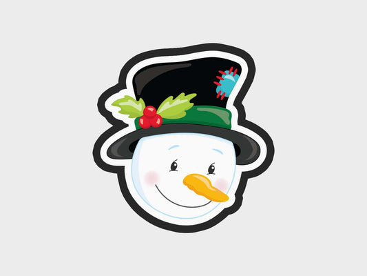 Snowman Christmas Faces Cookie Cutter STL Files Cookie Cutter Files