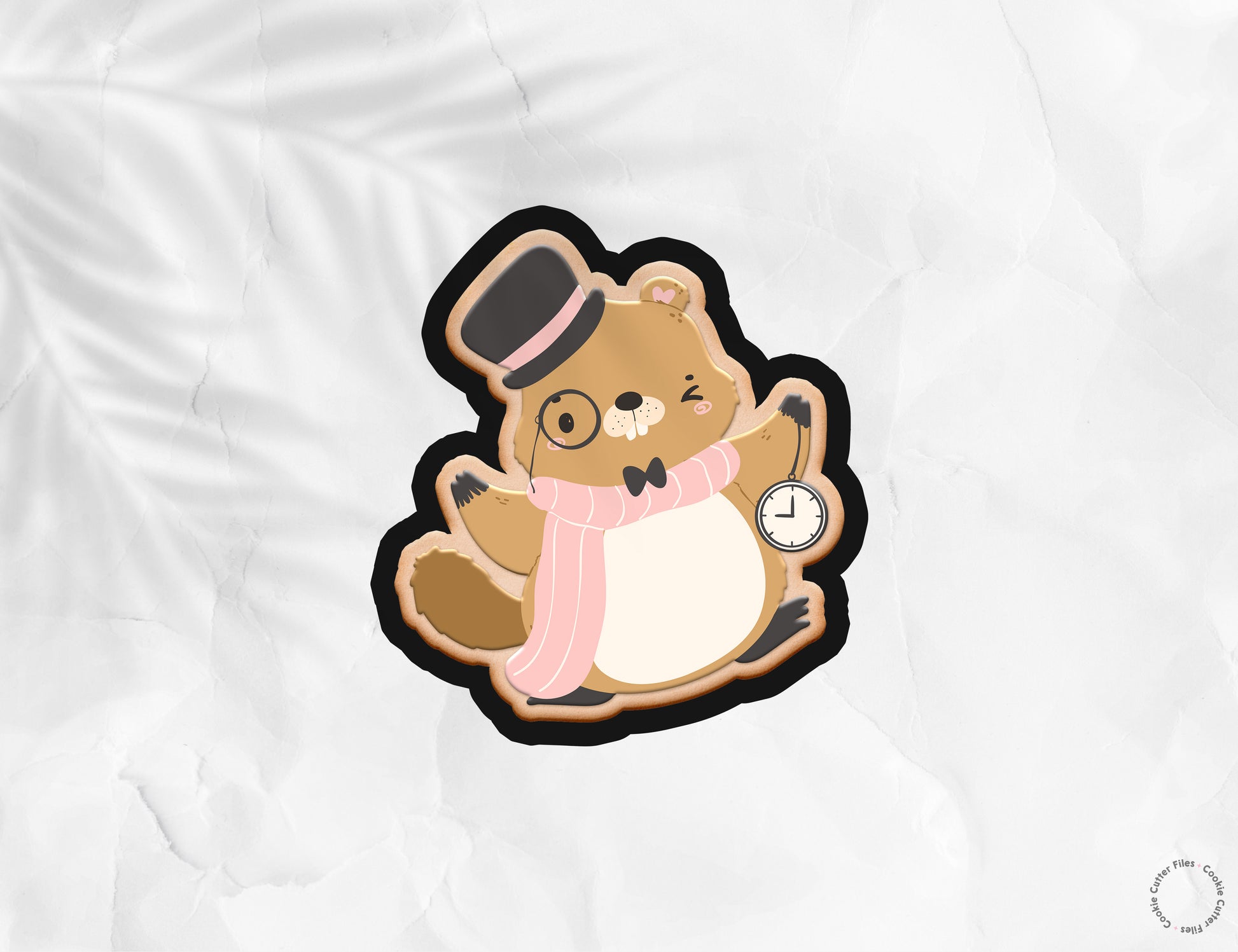 Groundhog Winter Cookie Cutter STL Files Cookie Cutter Files