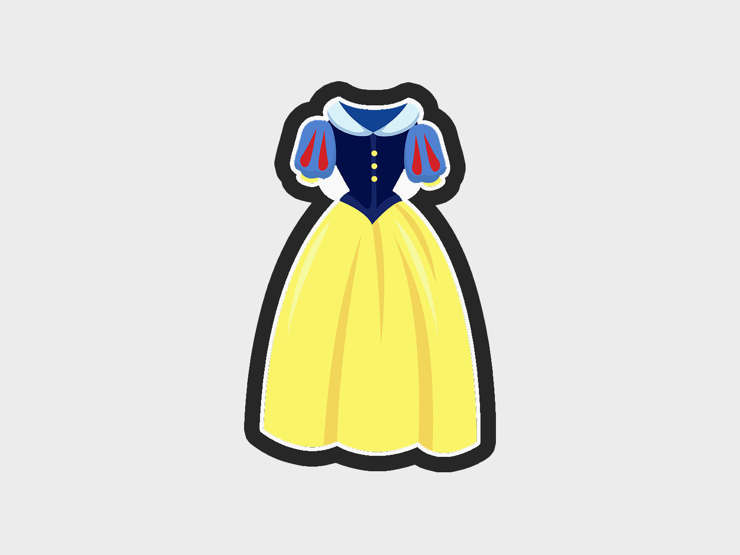 Woodlands Inspired Princess Dress Cookie Cutter STL Files Cookie Cutter Files