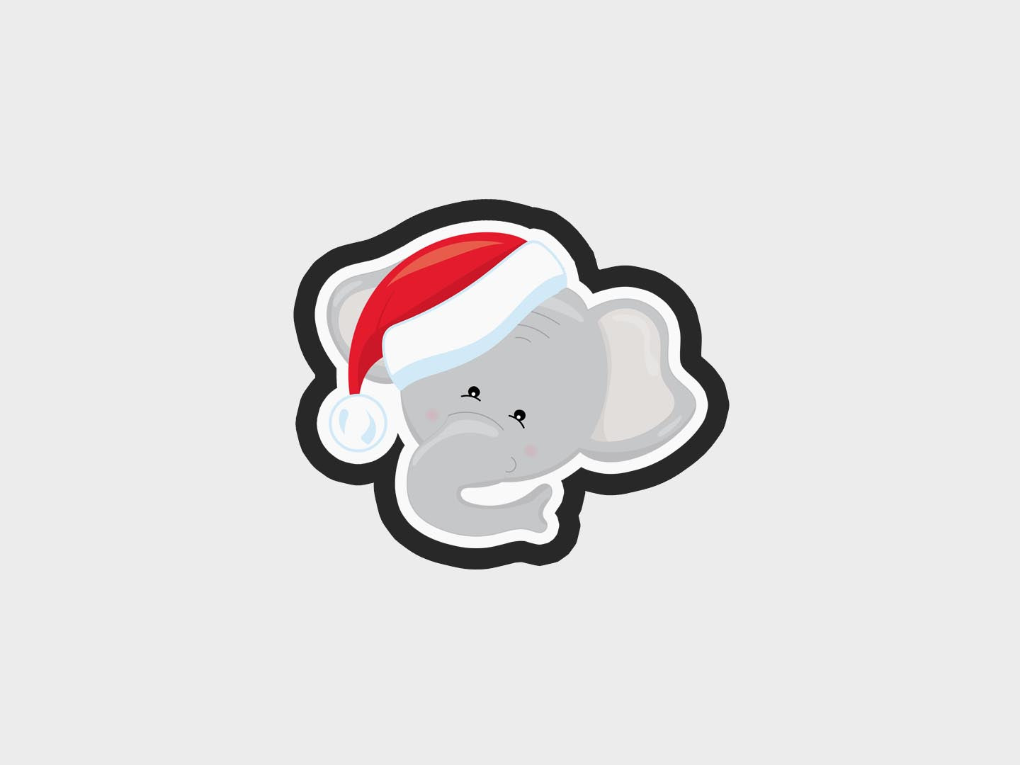 Elephant Animal Faces Santa Edition Cookie Cutter STL Files Cookie Cutter Files
