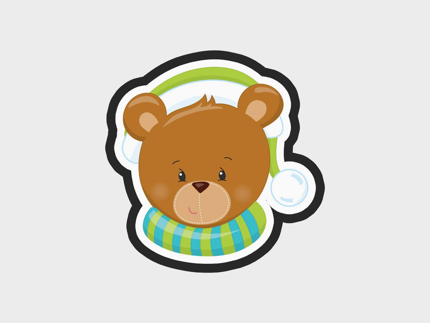 Teddy Bear Christmas Faces Cookie Cutter STL Files Cookie Cutter Files