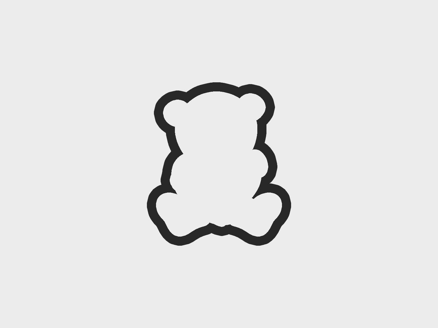 Teddy Bear Valentine Gifts Cookie Cutter STL Files Cookie Cutter Files