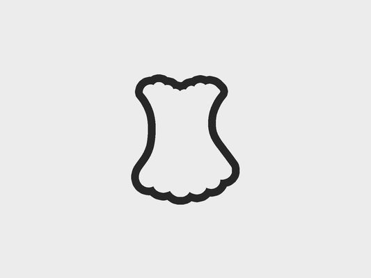 One Piece Suit Bachelorette Red Lingerie Cookie Cutter STL Files Cookie Cutter Files