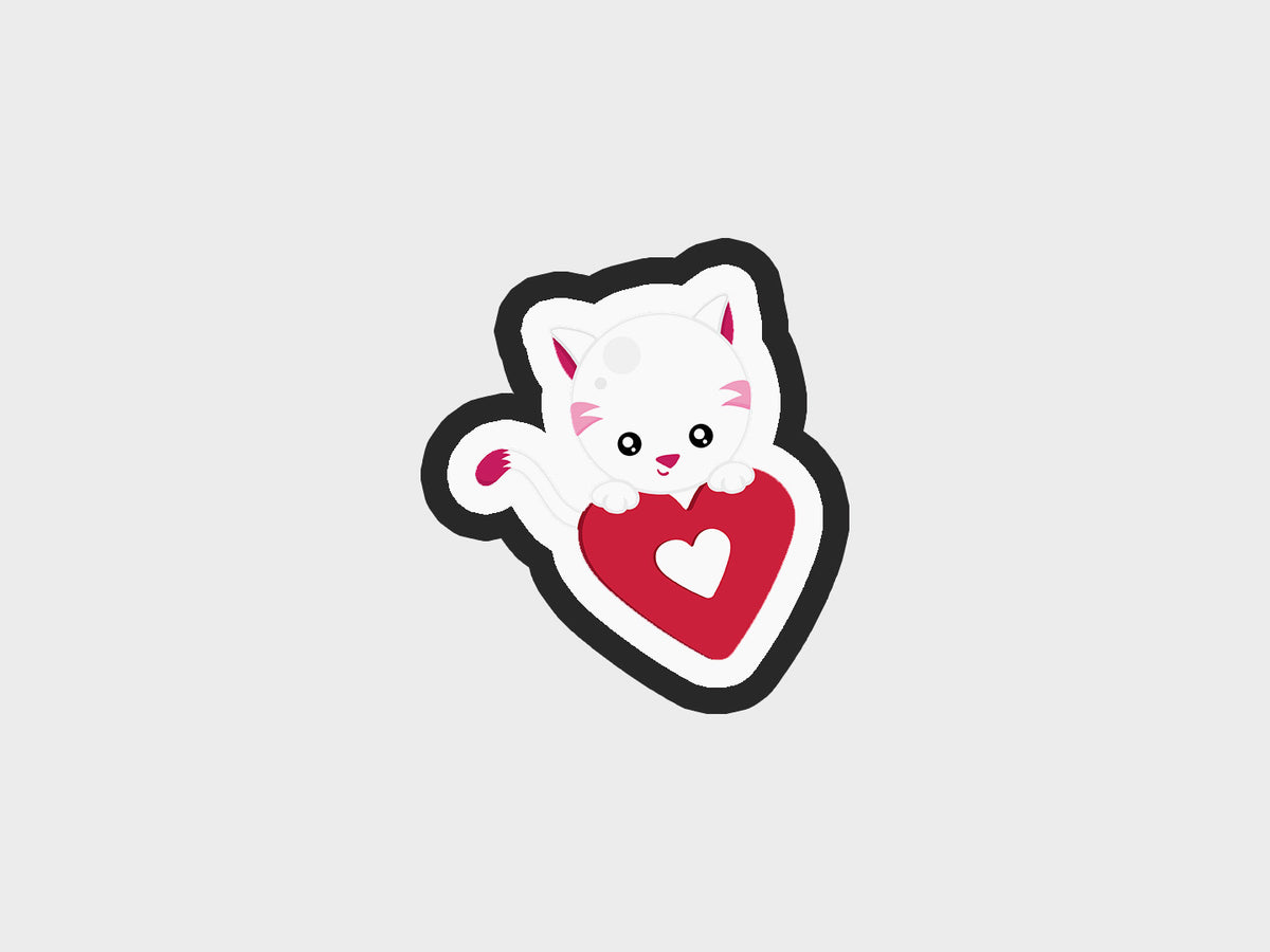 Cat Valentine Animals Cookie Cutter STL Files Cookie Cutter Files