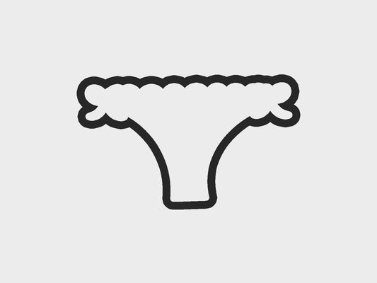 Bow Undies Bachelorette Red Lingerie Cookie Cutter STL Files Cookie Cutter Files