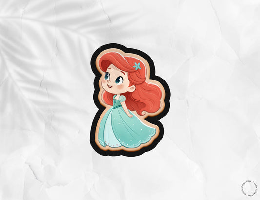Ocean Little Princess Cookie Cutter STL Files Cookie Cutter Files