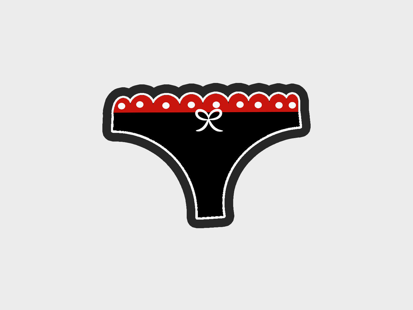 Cheeky Undies Bachelorette Red Lingerie Cookie Cutter STL Files Cookie Cutter Files