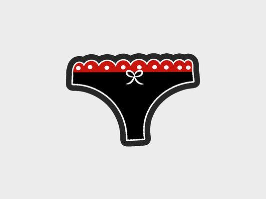 Cheeky Undies Bachelorette Red Lingerie Cookie Cutter STL Files Cookie Cutter Files