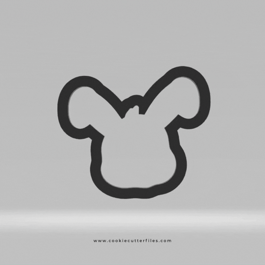 Bunny Animal Face Cookie Cutter STL Files Cookie Cutter Files