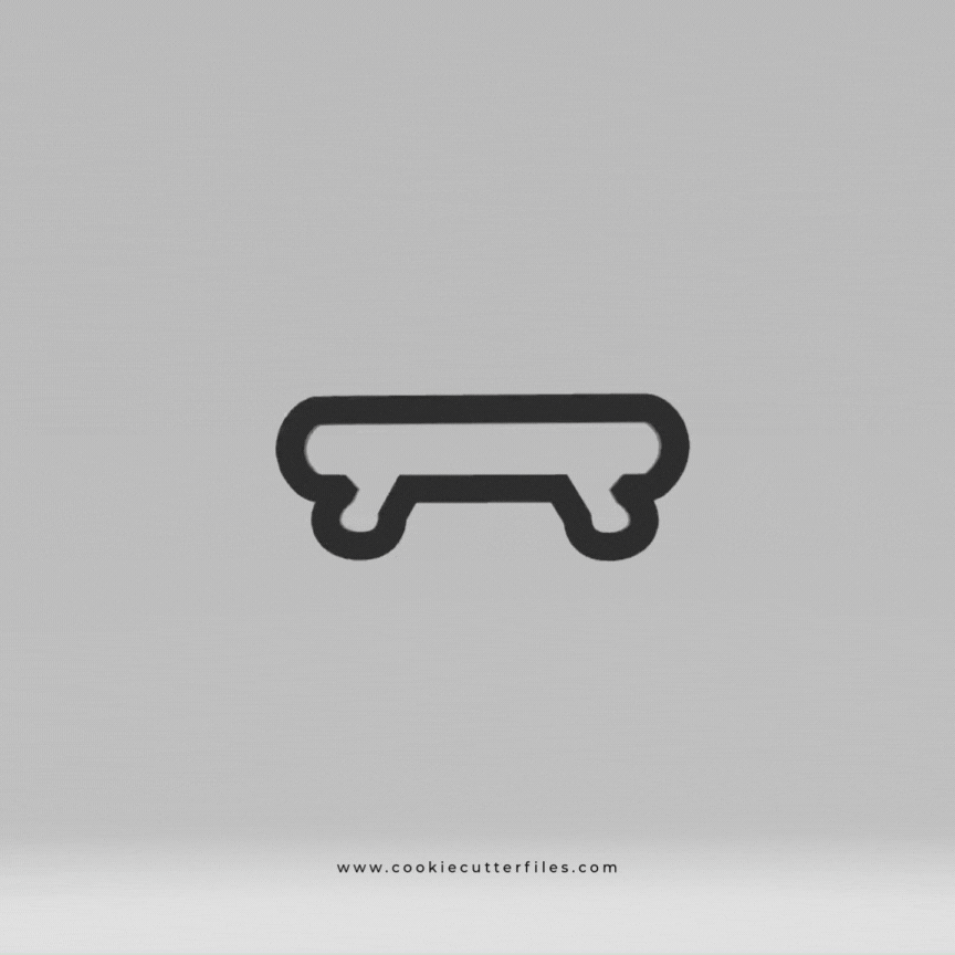 Beam Gymnast Girl Cookie Cutter STL Files Cookie Cutter Files
