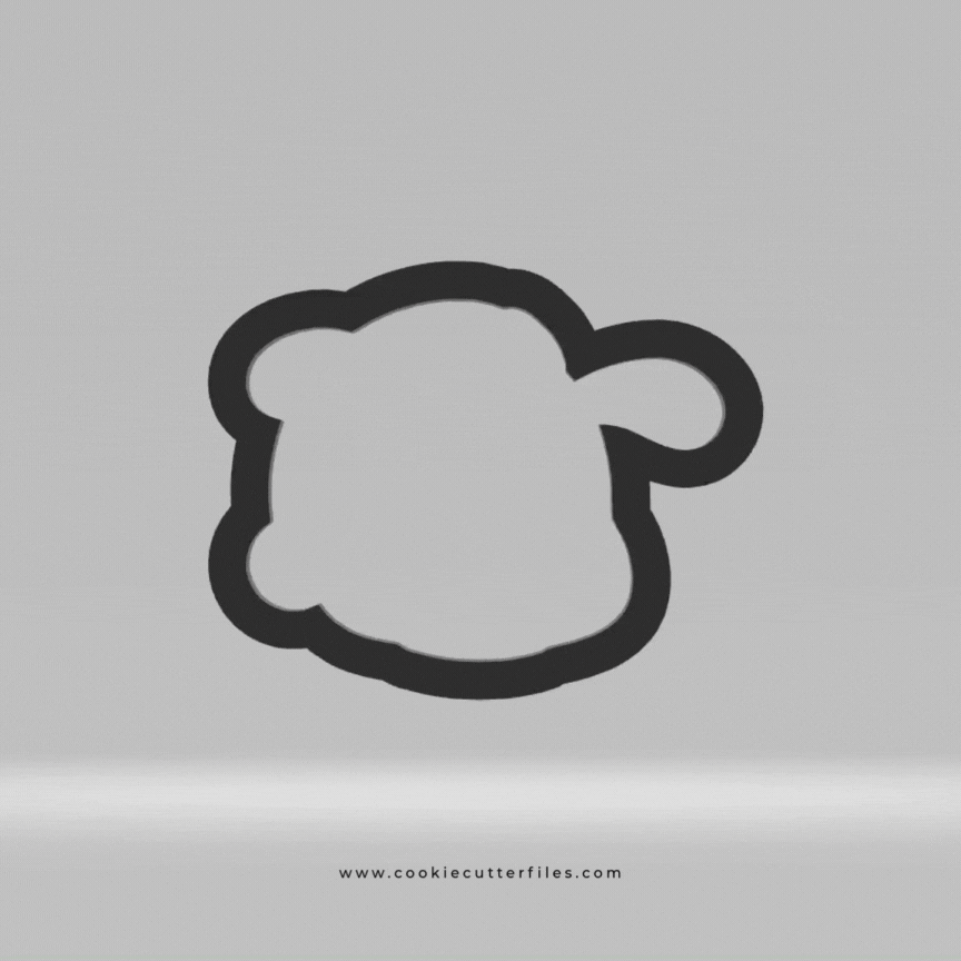 Dog Animal Faces Santa Edition Cookie Cutter STL Files Cookie Cutter Files