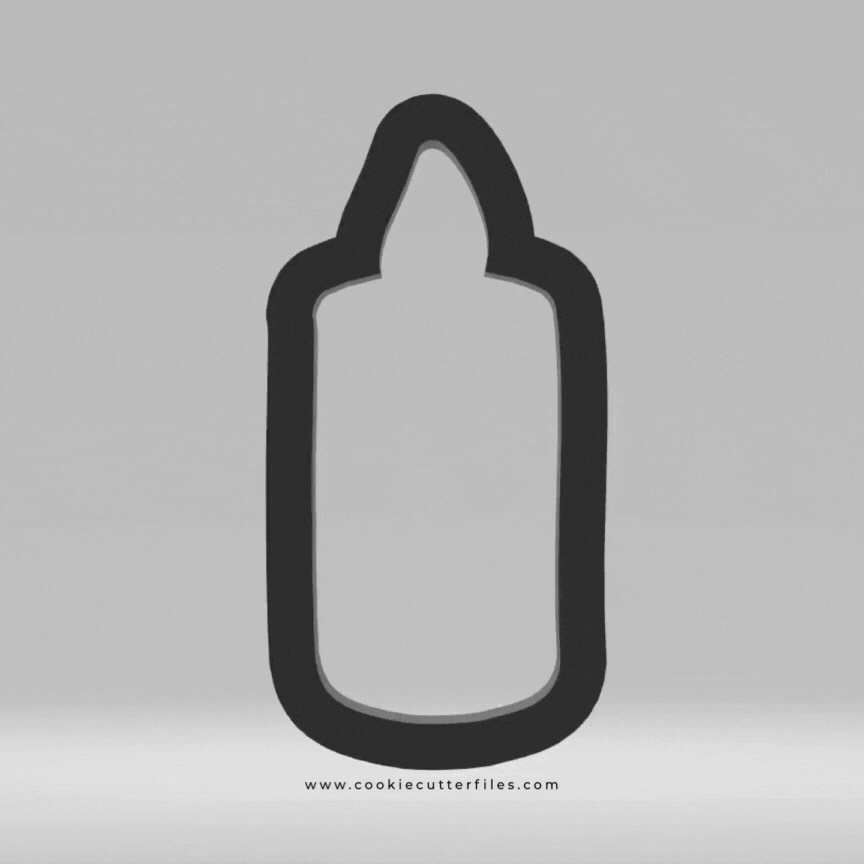 Candle First Communion Cookie Cutter STL Files Cookie Cutter Files