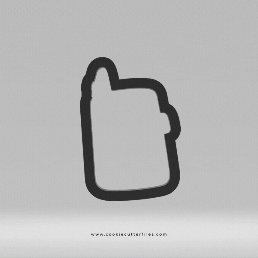 Walkie Police Kids Cookie Cutter STL Files Cookie Cutter Files