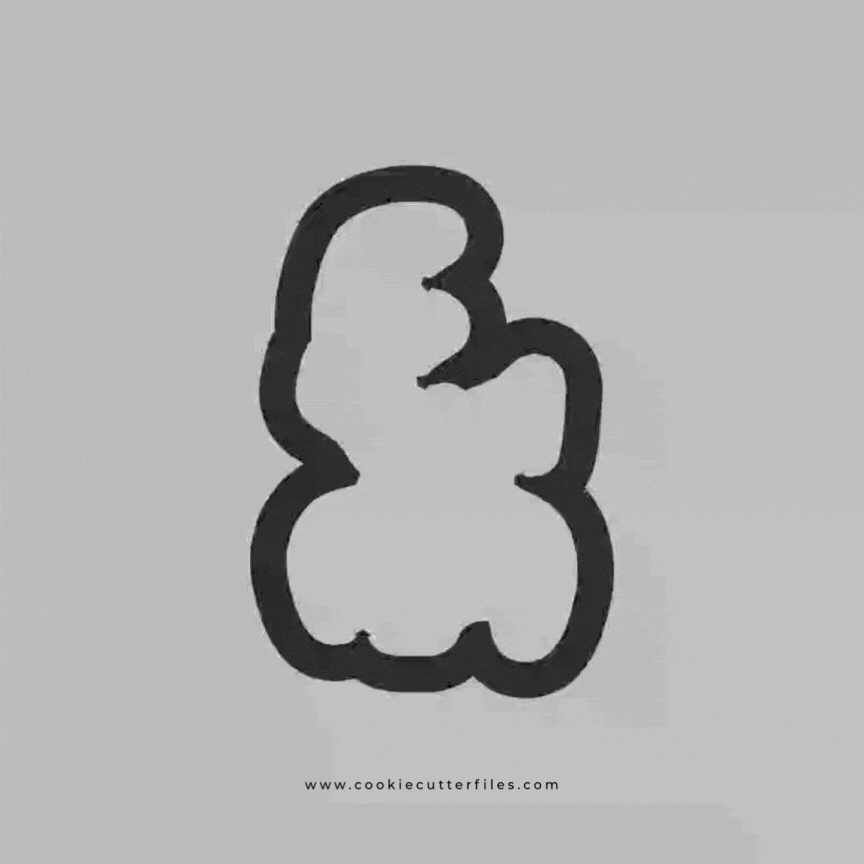 Dog Face Inspired Grinchymas Cookie Cutter STL Files Cookie Cutter Files