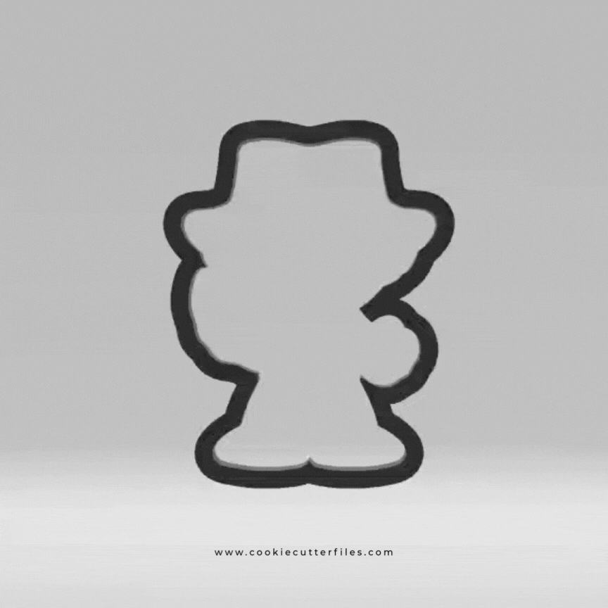 Finger Blades Horror Chibi Inspired Cookie Cutter STL Files Cookie Cutter Files