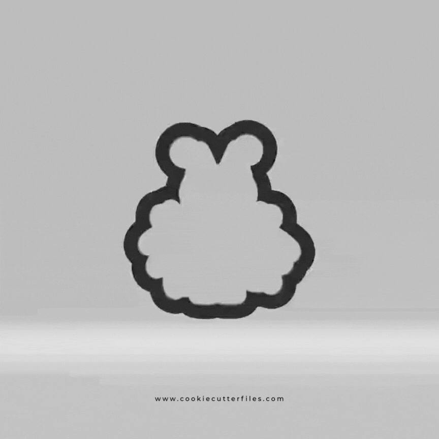 Spider Inspired Halloween Blue Heeler Dog Cookie Cutter STL Files Cookie Cutter Files
