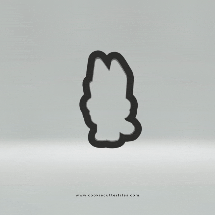 Dad Two Inspired Blue Heeler Dog Cookie Cutter STL Files Cookie Cutter Files