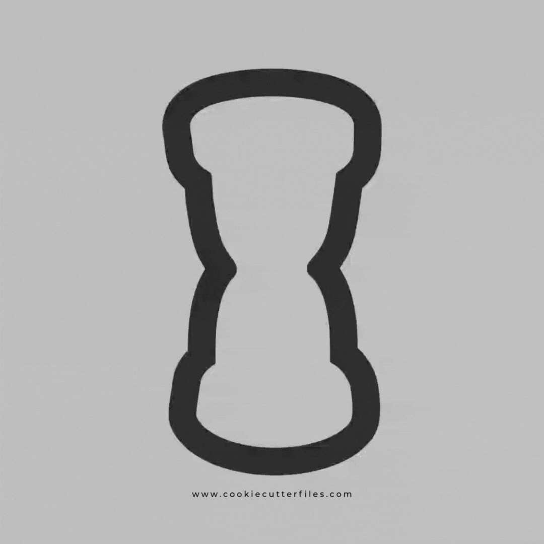 Timer Game Night Cookie Cutter STL Files Cookie Cutter Files
