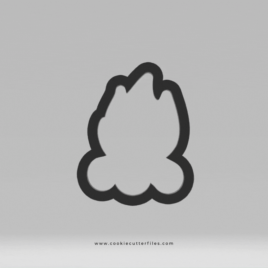 Bon Fire Camping Kids Cookie Cutter STL Files Cookie Cutter Files