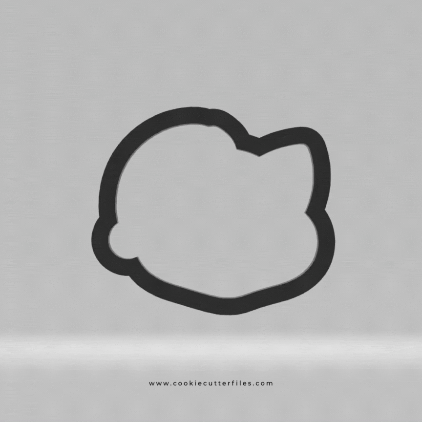 Cat Animal Faces Santa Edition Cookie Cutter STL Files Cookie Cutter Files