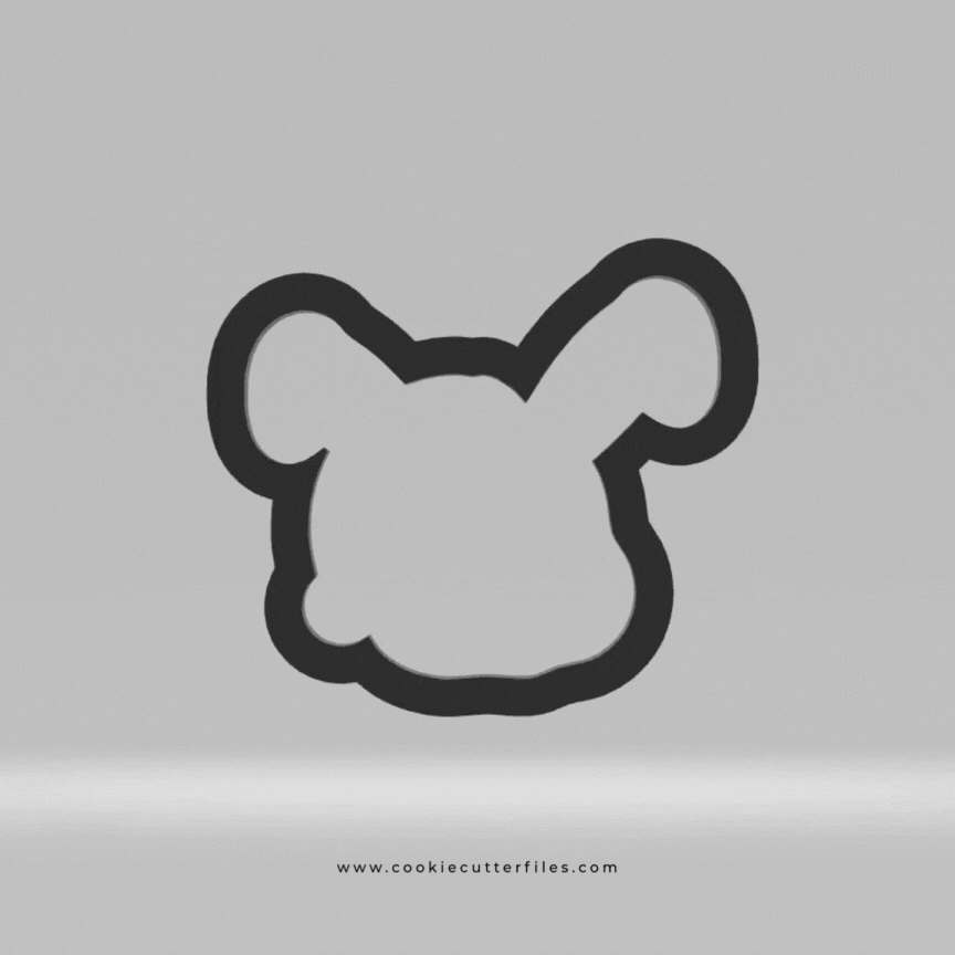 Bunny Animal Faces Santa Edition Cookie Cutter STL Files Cookie Cutter Files