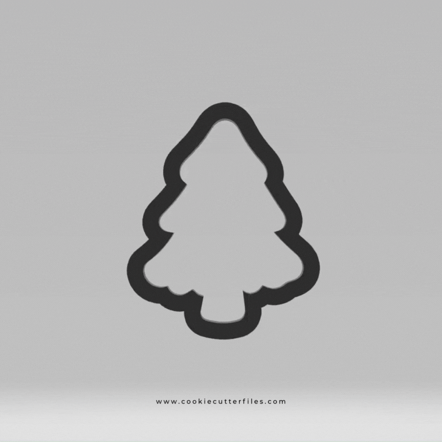 Tree Camping Kids Cookie Cutter STL Files Cookie Cutter Files