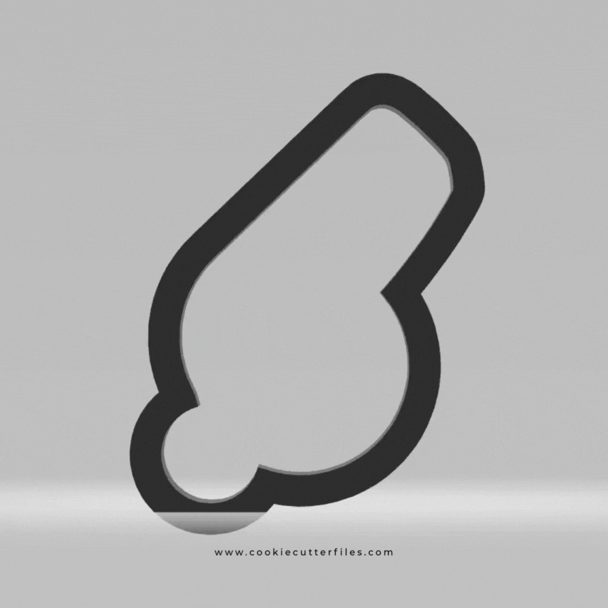 Whistle Super Bowl Party Cookie Cutter STL Files Cookie Cutter Files