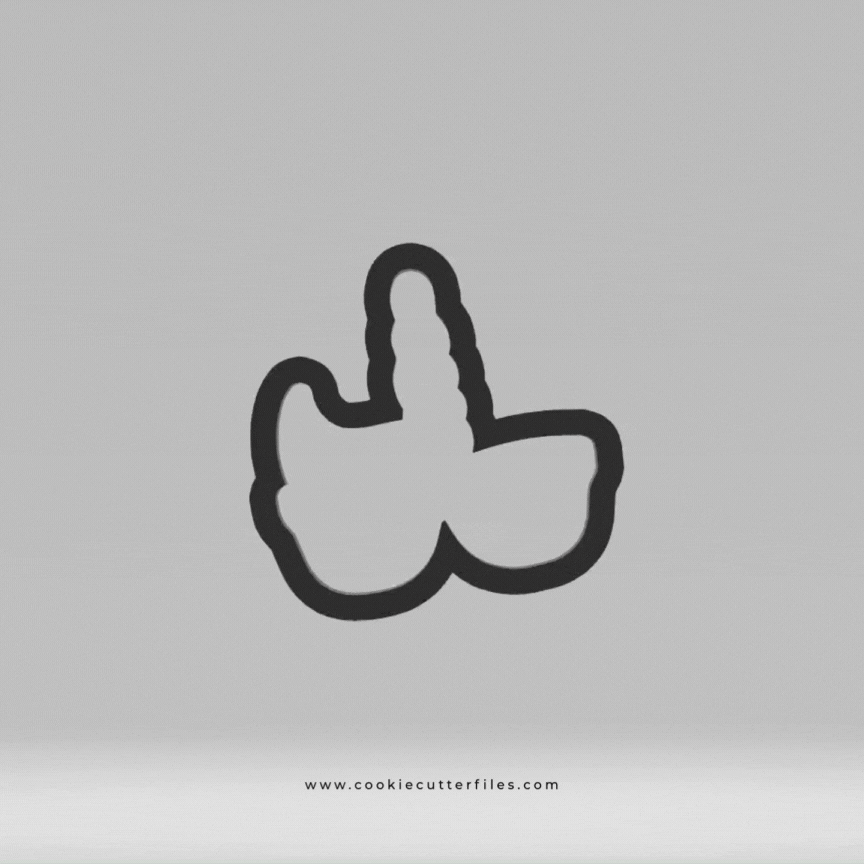 Sunglasses Unicorn Pool Party Cookie Cutter STL Files Cookie Cutter Files