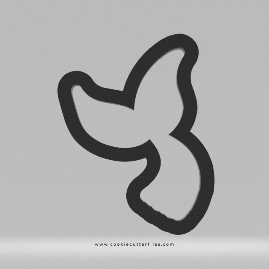 Tail Vampire Mermaid Cookie Cutter STL Files Cookie Cutter Files