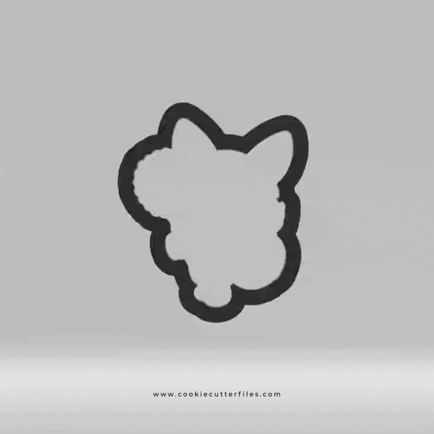 Sunflower Thanksgiving Foxes Cookie Cutter STL Files Cookie Cutter Files