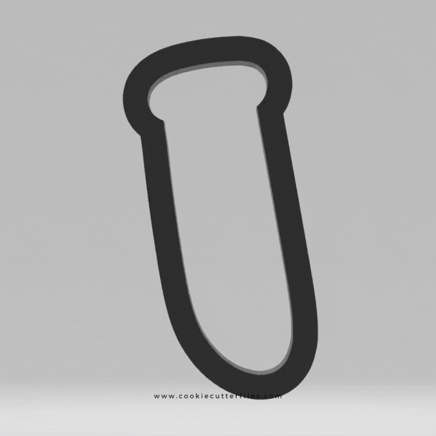 Test Tube Scientist Kids Cookie Cutter STL Files Cookie Cutter Files