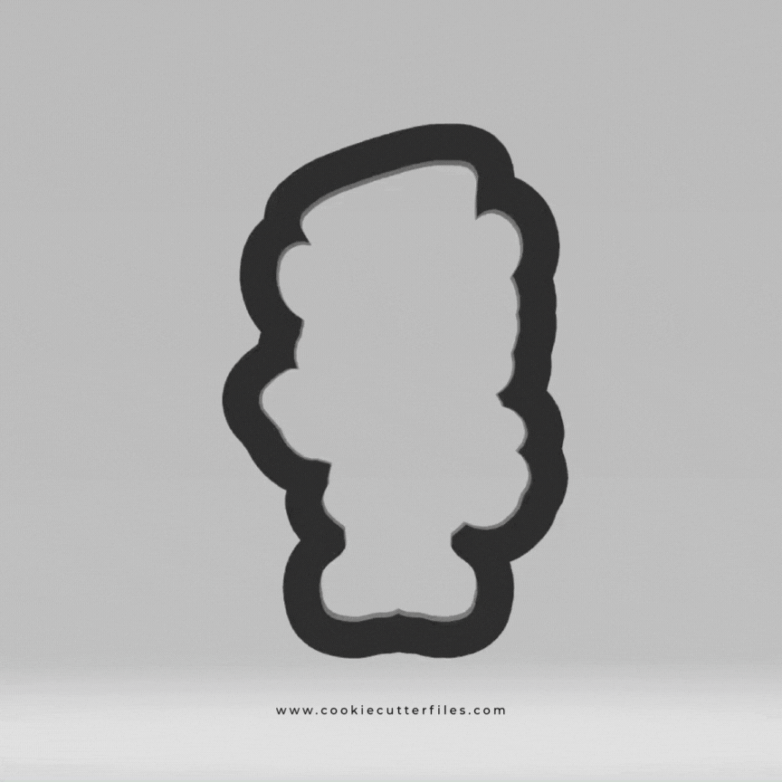 Leprechaun Wave Clover Lucky Charms Cookie Cutter STL Files Cookie Cutter Files