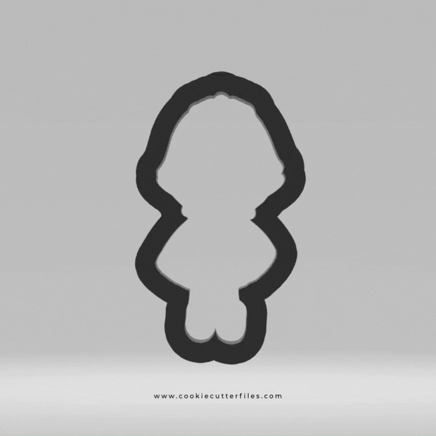 Girl First Communion Cookie Cutter STL Files Cookie Cutter Files