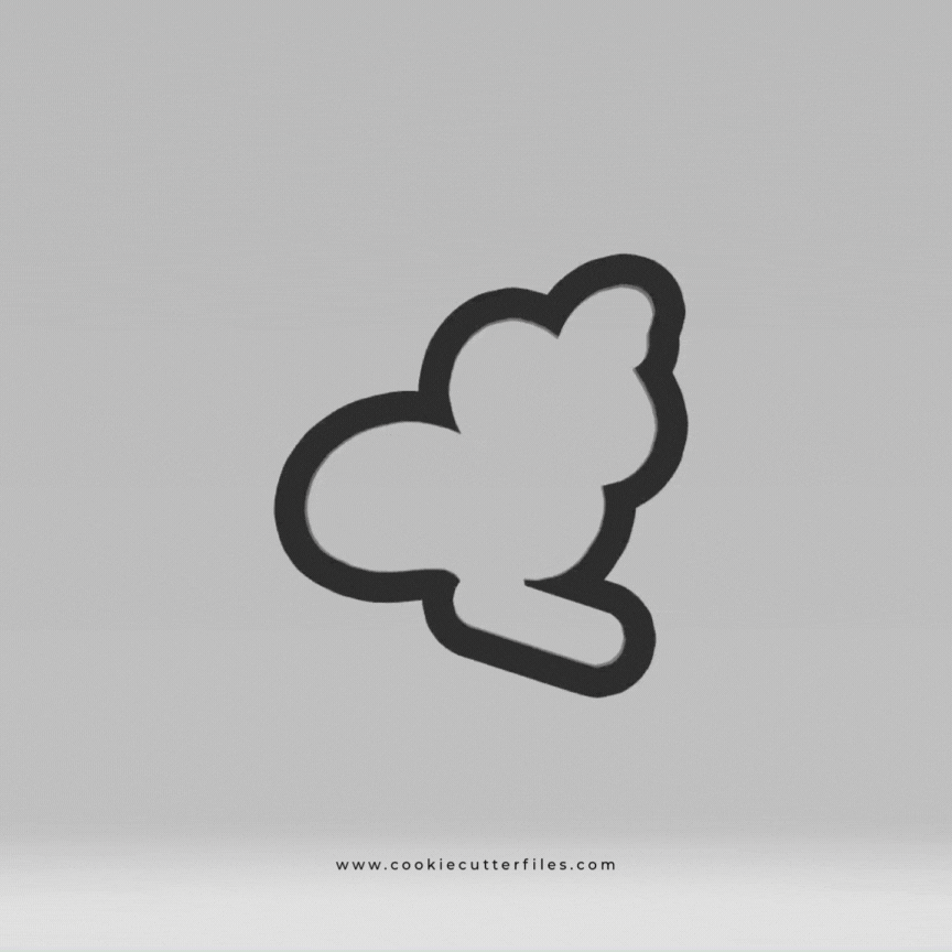 Streamer Gymnast Girl Cookie Cutter STL Files Cookie Cutter Files