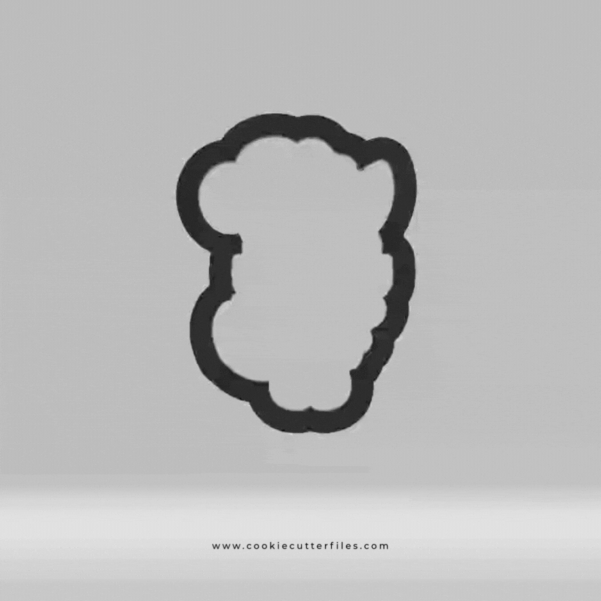 Baker Thanksgiving Foxes Cookie Cutter STL Files Cookie Cutter Files