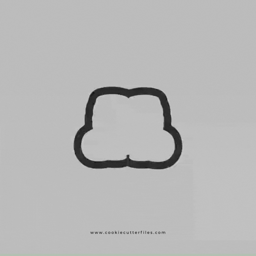 Santa Christmas Feet Cookie Cutter STL Files Cookie Cutter Files