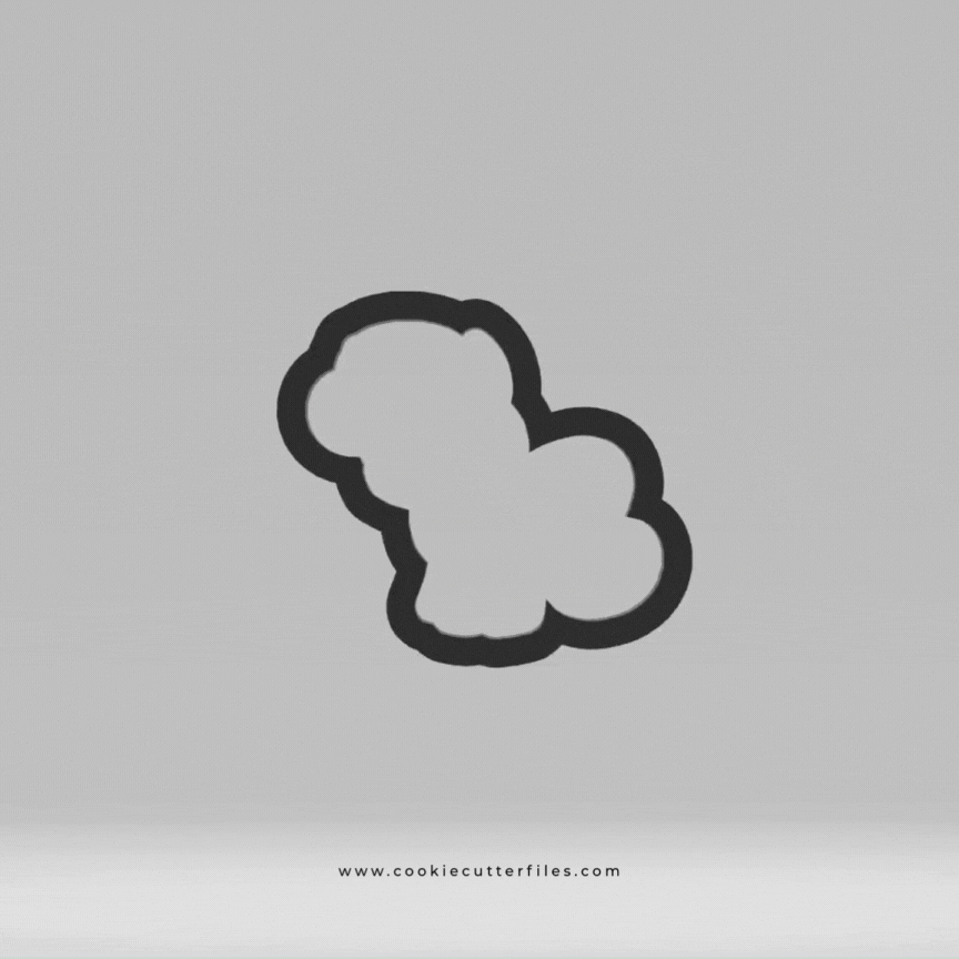 Tiny Pink Pony Inspired Cookie Cutter STL Files Cookie Cutter Files