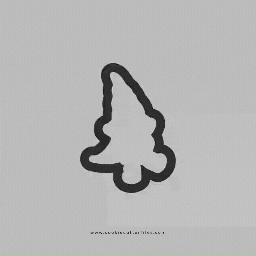 Dancing Christmas Winter Gnomes Cookie Cutter STL Files Cookie Cutter Files
