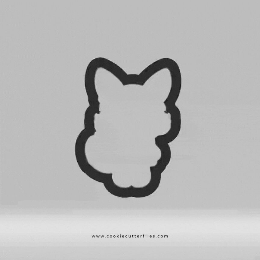 Give Thanks Floral Thanksgiving Foxes Cookie Cutter STL Files Cookie Cutter Files