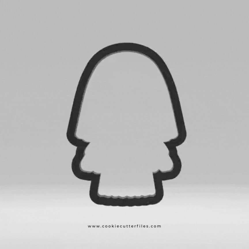 Nun Horror Chibi Inspired Cookie Cutter STL Files Cookie Cutter Files