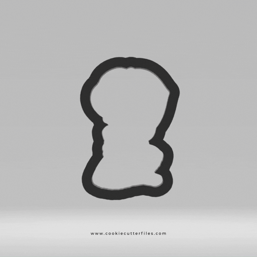 Girl Praying First Communion Cookie Cutter STL Files Cookie Cutter Files