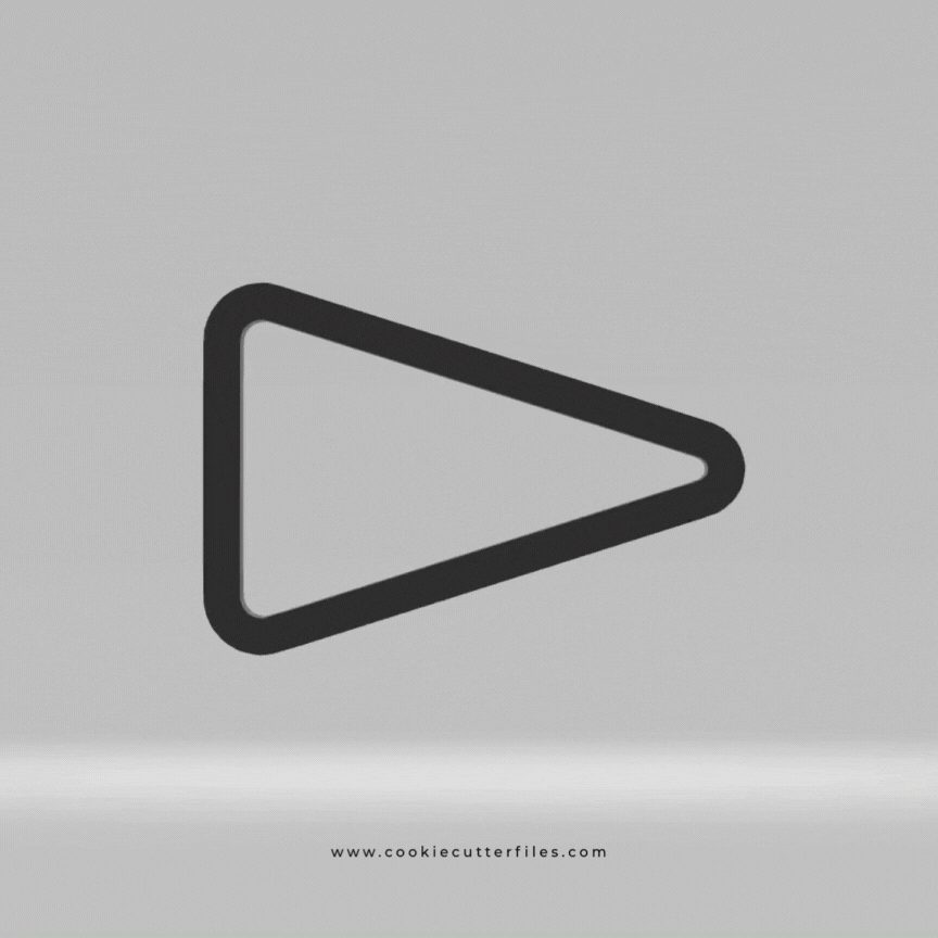 Triangle Banner Super Bowl Party Cookie Cutter STL Files Cookie Cutter Files