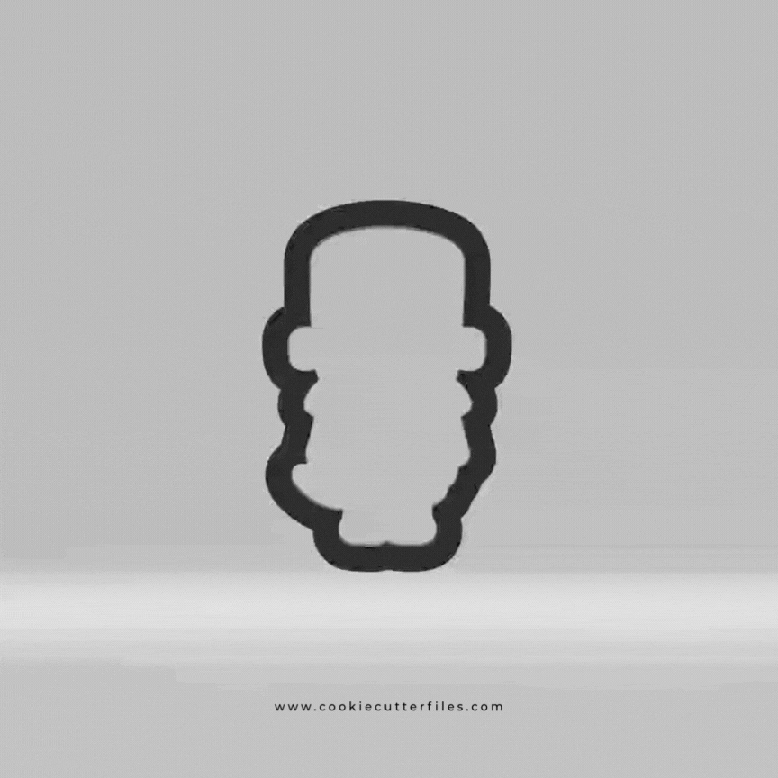 Frankenstein Inspired Halloween Blue Heeler Dog Cookie Cutter STL Files Cookie Cutter Files