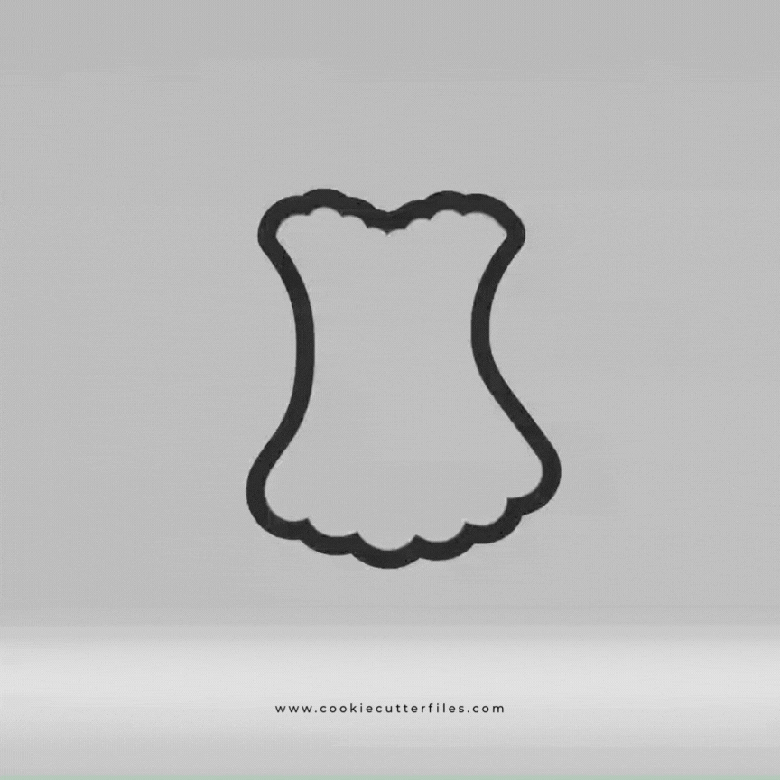 One Piece Suit Bachelorette Red Lingerie Cookie Cutter STL Files Cookie Cutter Files