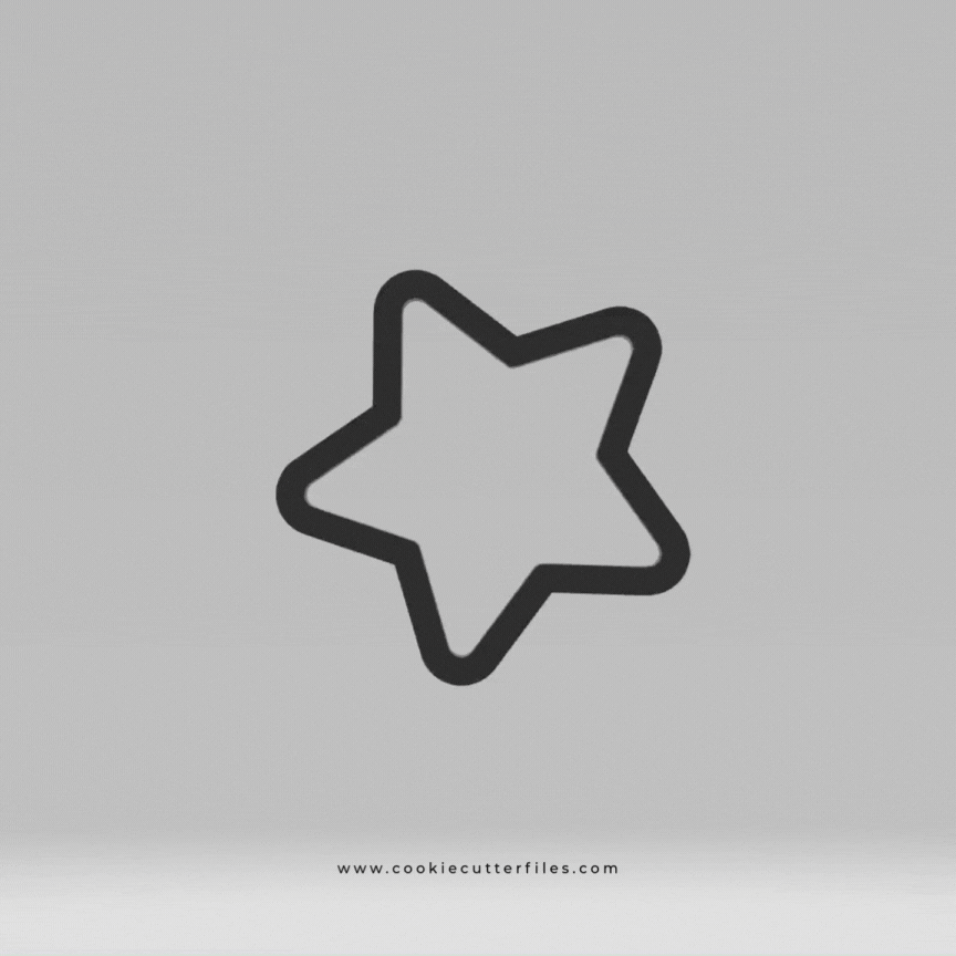 Star Gymnast Girl Cookie Cutter STL Files Cookie Cutter Files