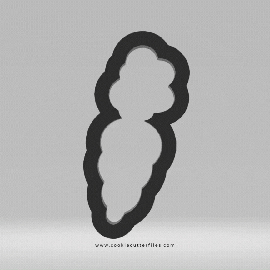 Carrot Bunny House Surprise Cookie Cutter STL Files Cookie Cutter Files